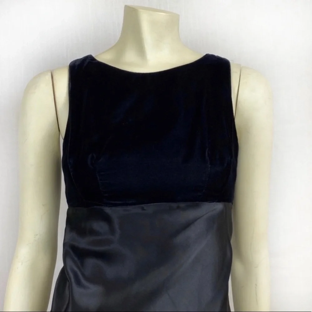 Vintage 90s Maxi Black black Fitted dress size S - Picture 6 of 7